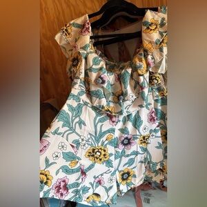 Floral Ruffle ROMPER